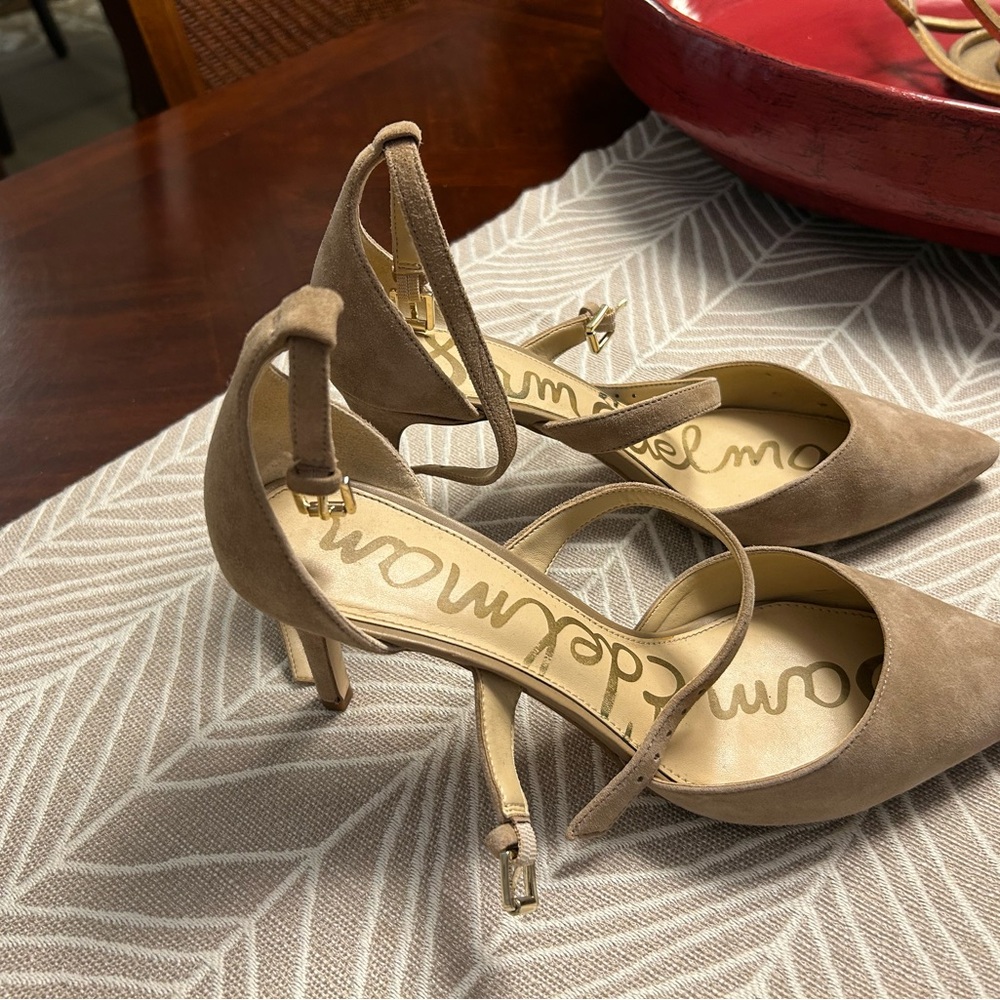 Sam Edelman Women's Brown Suede Heels